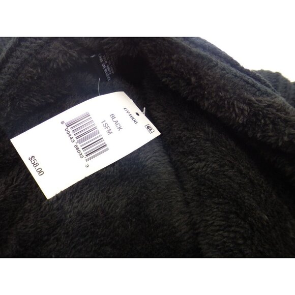 DKNY Fleece-Lined Knit Infinity Scarf, Black - Picture 11 of 11